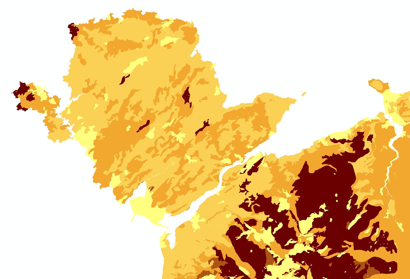 NATMAPcarbon dataset shown for Anglesey