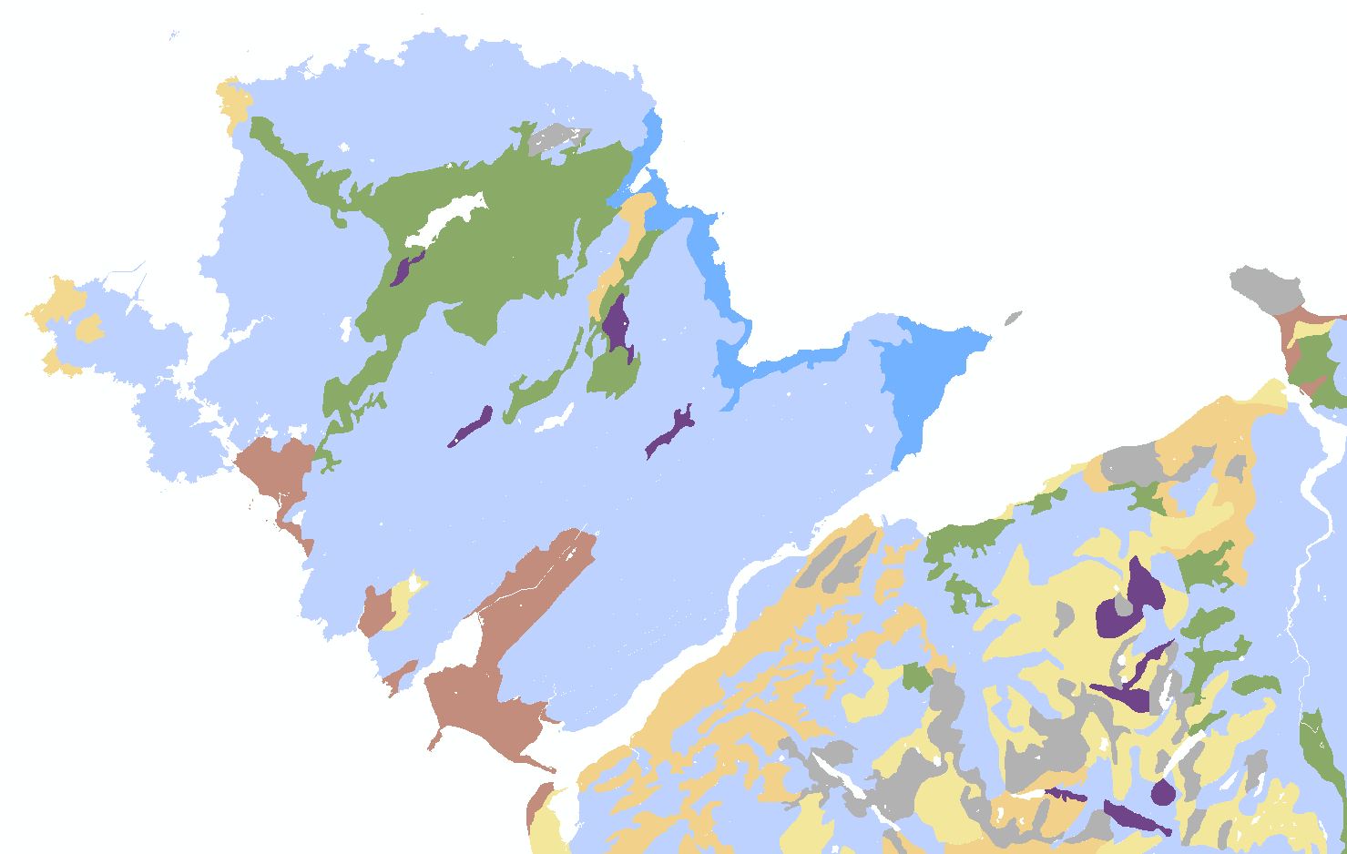 NATMAPsubsoiltexture dataset shown for Anglesey